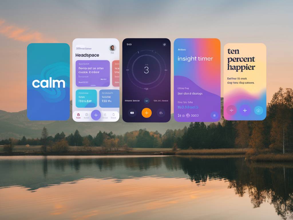 Comparatif des meilleurs apps de méditation guidée disponibles pour réduire le stress